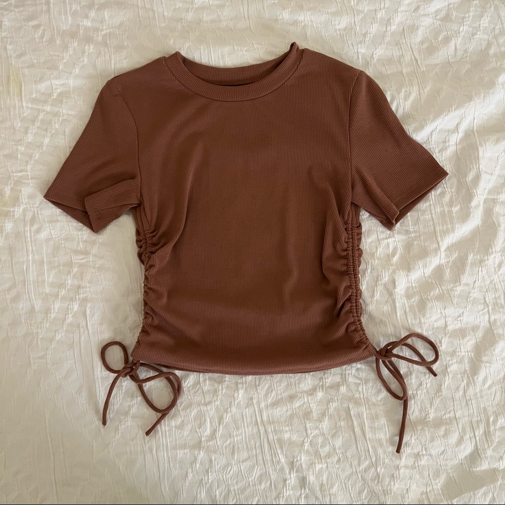 Zara Top Ruched Sides